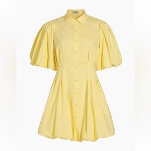 Jonathan Simkhai Cleo Balloon Pintuck Minidress